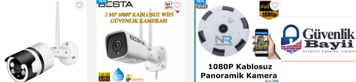 Kablosuz kamera fiyatları