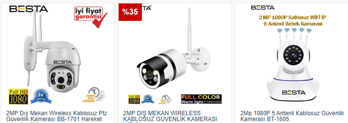 cepten izlenen kablosuz kameralar