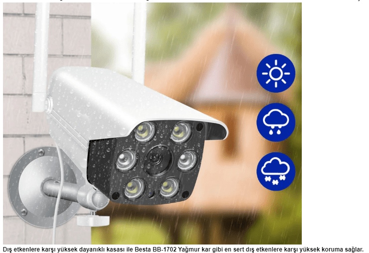 su geçirmez kablosuz kamera