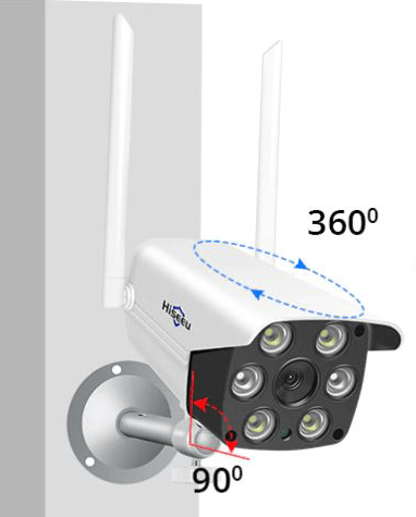 360 derece dönebilen ip kablosuz kamera