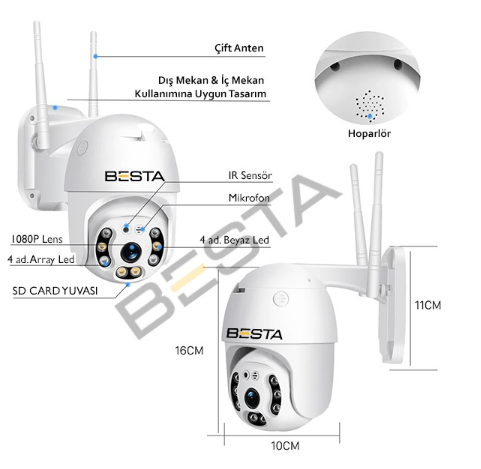 kablosuz güvenlik kamerası satışı