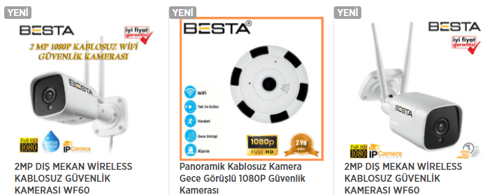 2mp kablosuz ip güvenlik kamerası