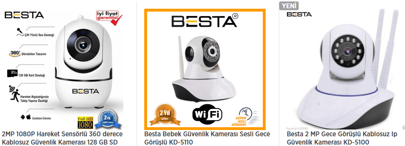cepten izlenen kablosuz güvenlik kamerası modelleri