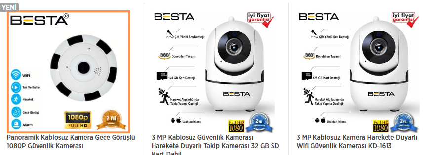 cepten izlenen kablosuz güvenlik kamerası