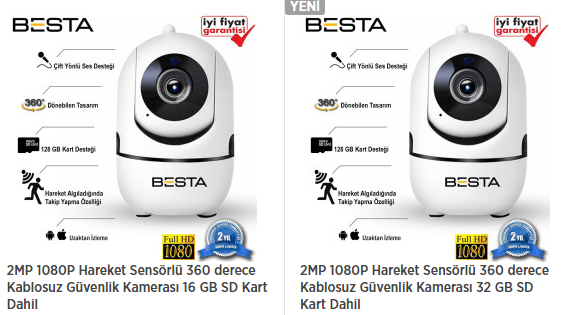 uzaktan izlenen kablosuz kamera modelleri