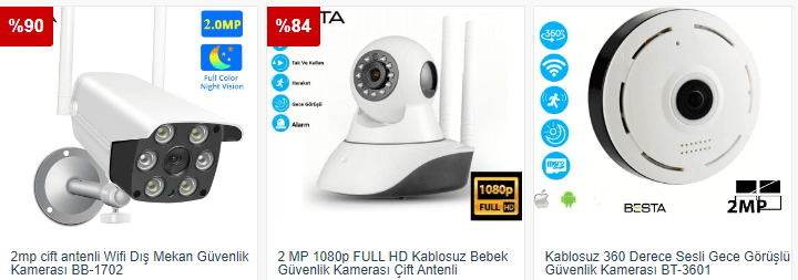 en ucuz kablosuz güvenlik kamerası fiyatları