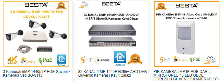 5mp kablosuz güvenlik kamerası