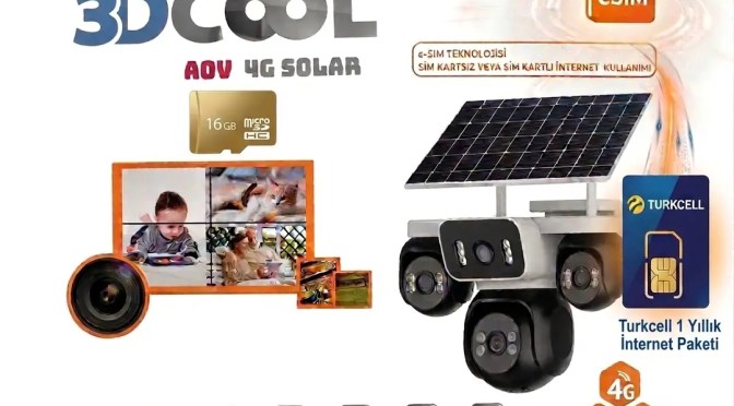 3DCOOL 2400FG 8MP 4 Kamera AOV Solar Paket Kamera