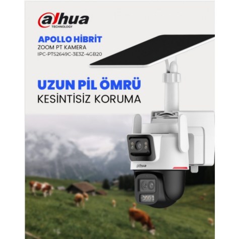 Dahua Apollo Hibrit Zoom 4G Solar Kamera