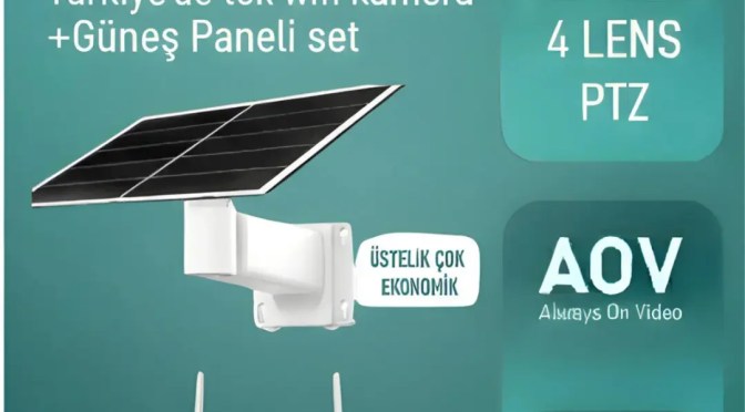 ORFE ORF-2415 + 20W Panel Solar WiFi Kamera Seti