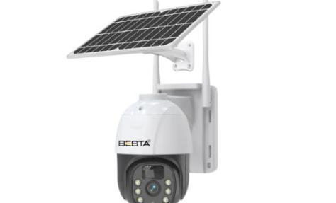 Çok lensli PTZ solar kablosuz güvenlik kamerası örneği